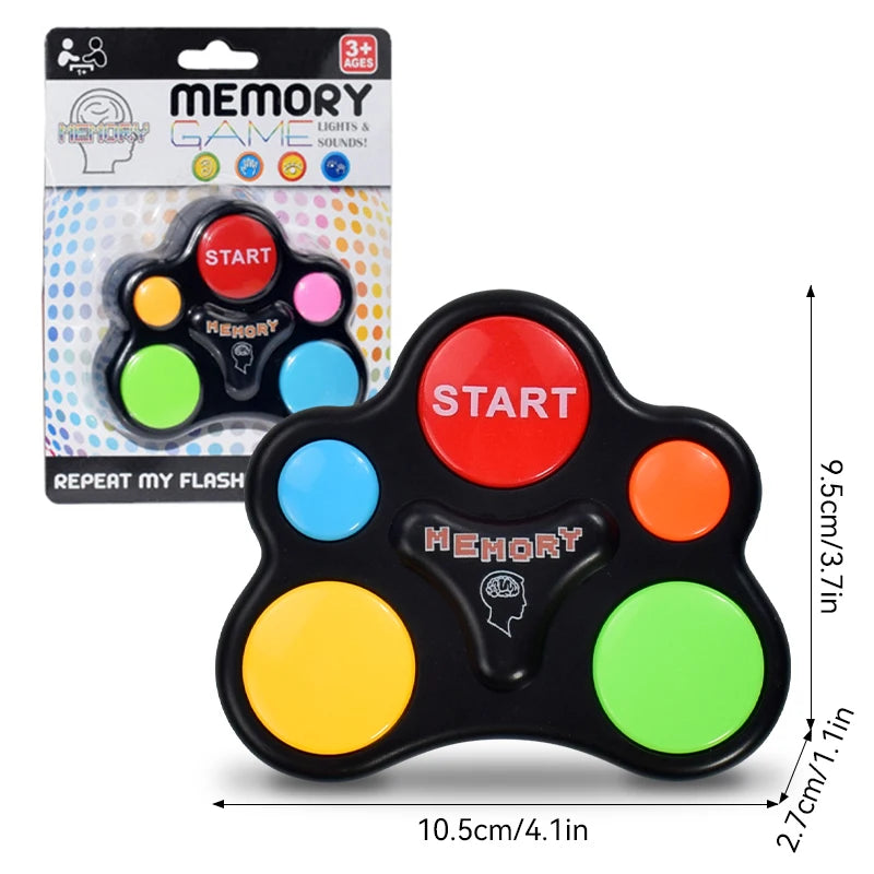 Children's Memory Game Machine LED Light Sound Effect Multi-Person Interactive Toys Training Hand-Eye Coordination Game Machine